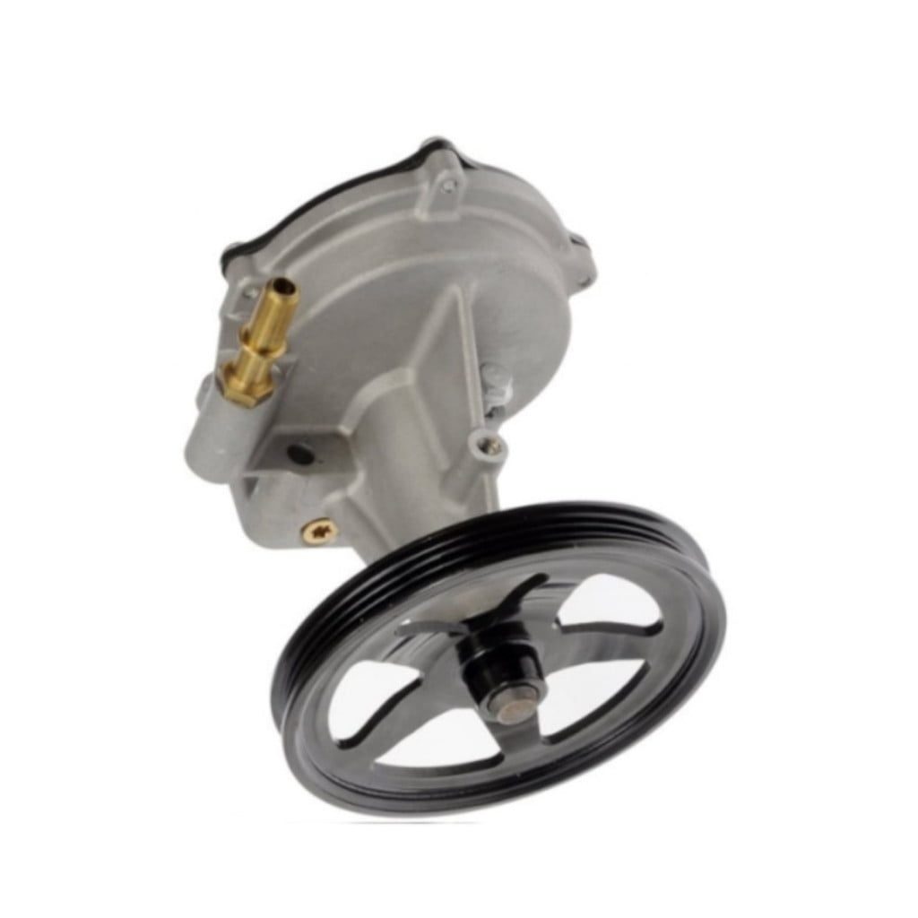KarParts360 For Chevy Silverado 1500/Cheyenne 2014 15 16 17 18 2019 Vacuum Pump | Cast Aluminum | Belt Drive Type | 0.3 Inches Outlet Port Inside Diameter | With Gasket Or Seal | 12654013, 12659655
