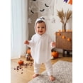 thumbnail image 6 of RUINIXCW Toddler Baby Halloween Ghost Costumes Kids Baby Boy Girl Halloween Outfit Hooded Caped Tops with Pants Set Cosplay Party Clothes, 6 of 9