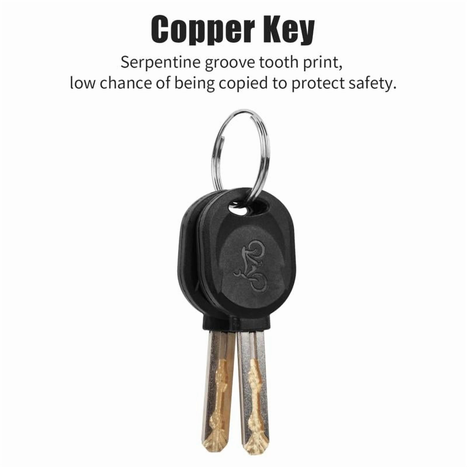 Black Bike U Lock,Heavy Duty Anti Theft Bicycle U Lock High Security for Electric Bike,Scooters（18.5*13*2.5cm）