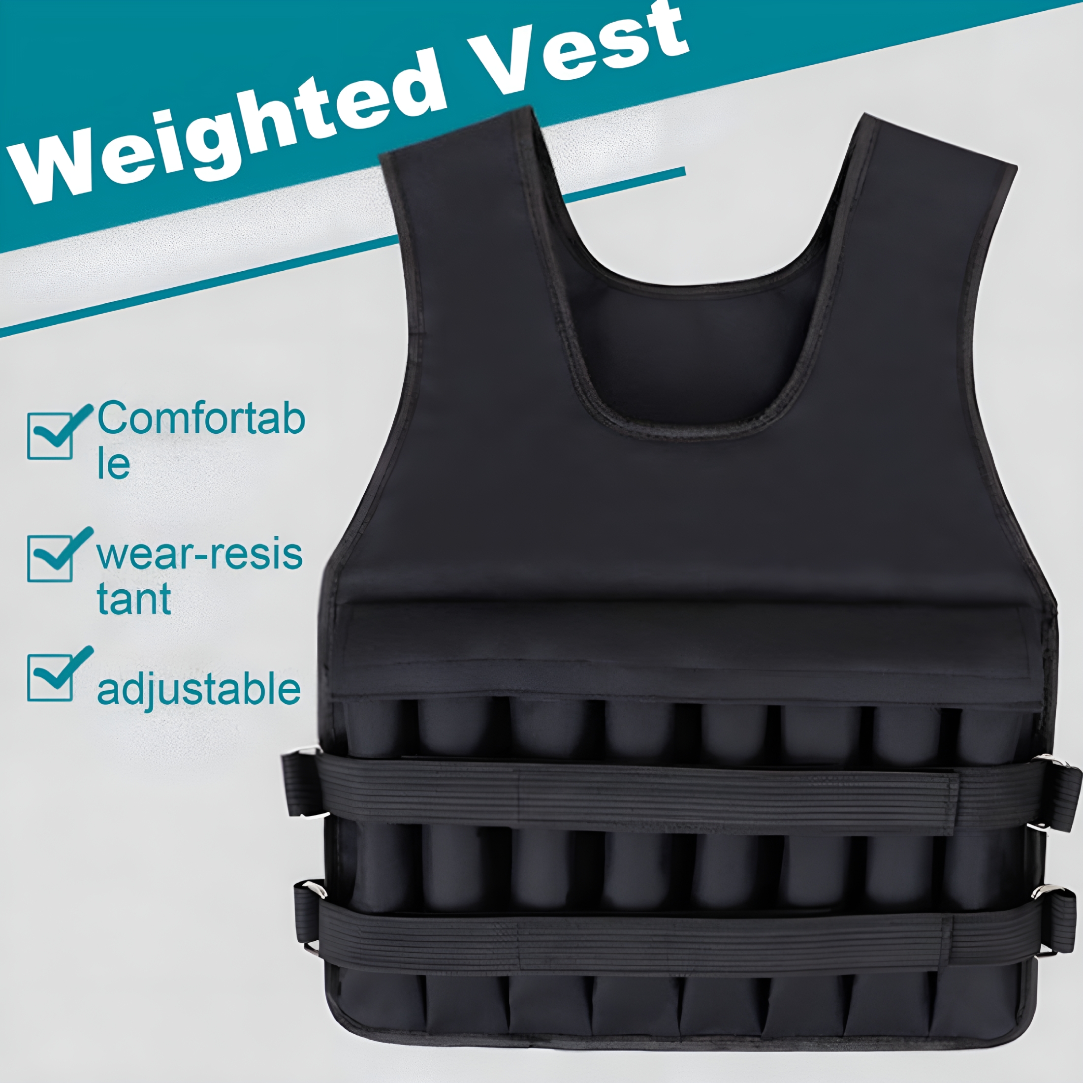 BESTSKY 2026 New Workout Weighted Vest for Women Men Adjustable Weight Exercise Training Fitness Body Weight Vests for Running Training Workout Jogging Walking Exercise Equipment