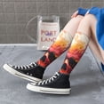 thumbnail image 5 of Xecao Abstract Colorful Skull Art Print Compression Socks for Both Men And Women for Running, Travel, Flight, Nurse, 5 of 6