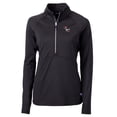 thumbnail image 2 of Women's Cutter & Buck Black NC State Wolfpack Adapt Eco Knit Stretch Recycled Half-Zip Pullover Top, 2 of 3