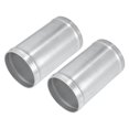 thumbnail image 1 of Adaptador universal de tubería de admisión de aleación de aluminio, conector de tubería de 70mm, 2,75 "OD, 4,72" y 120mm de longitud, tono plateado (juego de 2), 1 of 1