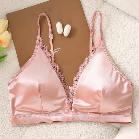 Lisbinx Bras for Women Full Coverage Women s French Lace Thin Without Steel Ring Bra Sexy Bra Pads Back Wrap Bra Bra Bra Bra Clearance Sales Today Deals Prime