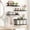 Black, variant on Fairy 4+1 Tier Bathroom Floating Shelves Over Toilet, 15.8in Wall Shelves for Bathroom, Living Room,Bedroom and Kitchen (Carbonized Black)