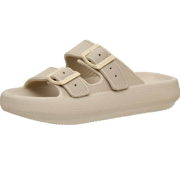 Cushionaire Women's Fame recovery cloud slide with Comfort