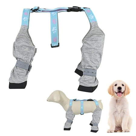 Dog Suspender Booties Dog Boot Leggings Pooch Dog Shoes Adjustable Suspender Boots For Dogs Winter Snow Hiking Protector  Size L