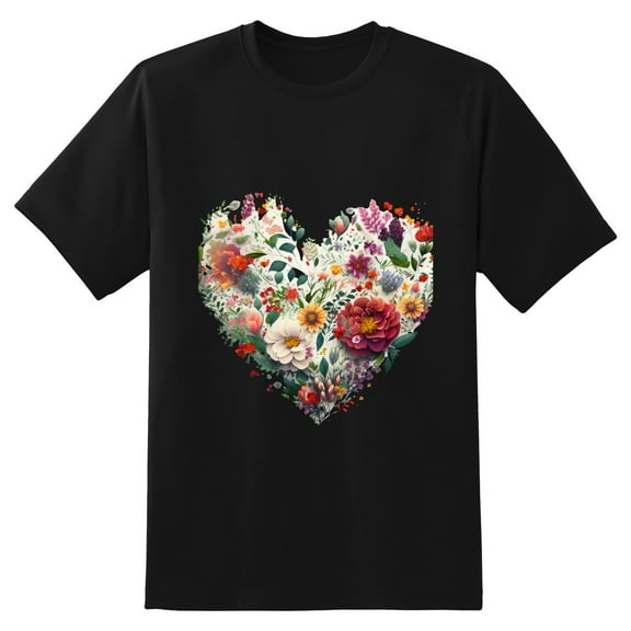 Men's Graphic TeeFlowers (11) Letter Print T-Shirts Round Neck Short Sleeves Sizes XS-5XL Summer Daily Casual Tops
