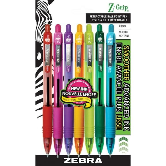 ZEBRA Z-Grip Retractable Ballpoint Pens