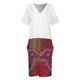 thumbnail image 4 of Vestido holgado con bolsillos Mola de Panamá, estilo coreano, largo, de verano, 4 of 7