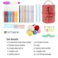 thumbnail image 4 of Crochet Hook Set with Bag Portble Knitting Needles Set Bag Removable Knitting Tote Bag for Sewing Tools Accessories Gift, 4 of 7