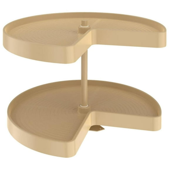 Rev-A-Shelf Ld-2472-24Bm-1 Lazy Daisy Polymer 2 Shelf Tier 24" Double Kidney Shaped Bottom