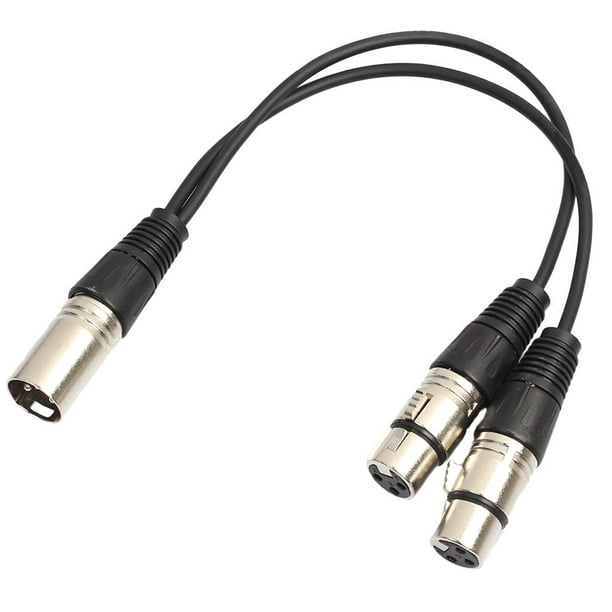XLR Microphone Audio Y Splitter Cable Microphone Microphone Cable, 3-pin  Plug