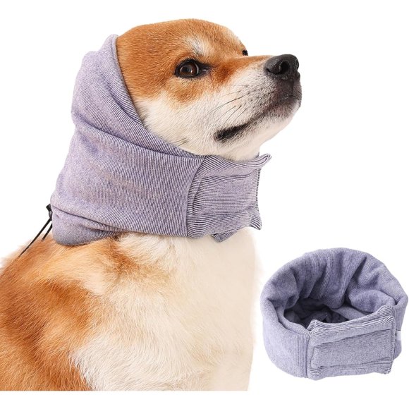 Dog Ear Muffs Noise Protection,Dog Hematoma Ear Wrap, Upgraded Velcro Dog Headband for Anxiety Relief, Warm Dog Ear Cover Winter Hat, Dog Ear Covers for Bath, Thunderstorms