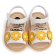 thumbnail image 4 of GYRATEDREAM Toddler Baby Girl's Summer Soft Open Toe Princess Flower Outdoor Casual Sandals 0-18 Months, 4 of 11