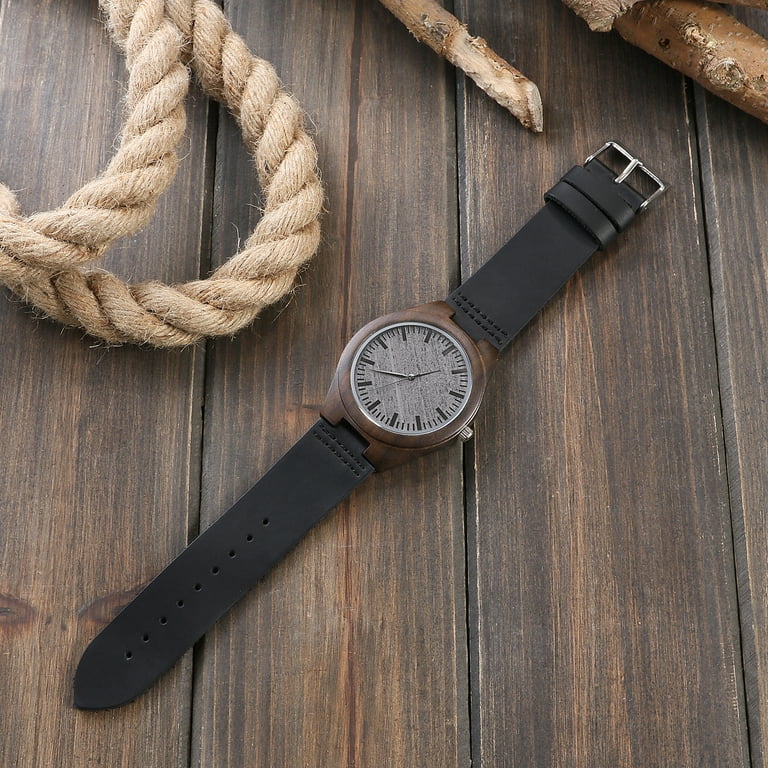 Black wood clearance watch