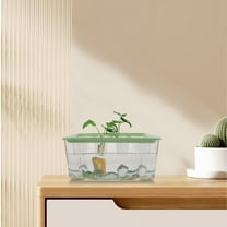 PENIKOKO 2-in-1 Aquaponics Fish Tank Garden with Lid for Home Use, Hydroponic System and Fish Bowl, Multi Plastic Design