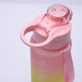 thumbnail image 4 of Botella de bebida de 1000 ml Botella de agua fría con gradiente helado para exteriores (rosa) Ndcxsfigh Para Estrenar, 4 of 9