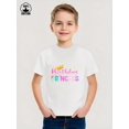 thumbnail image 4 of MAWOTEA Slim Fit BIRTHDAY PRNCESS Pattern T-shirt, Playful Graphic Tee for Kids, Ideal Gift for Birthday,Size 3-13 Years, 4 of 5