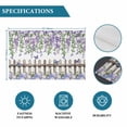 thumbnail image 6 of Spring Purple Flowers Placemats Set of 6, Farmhouse Leaves Fences Watercolor Placemats for Dining Table, Place Mats for Kitchen Tabletop, Waterproof Wipeable Dining Table Mats Set, 6 of 9
