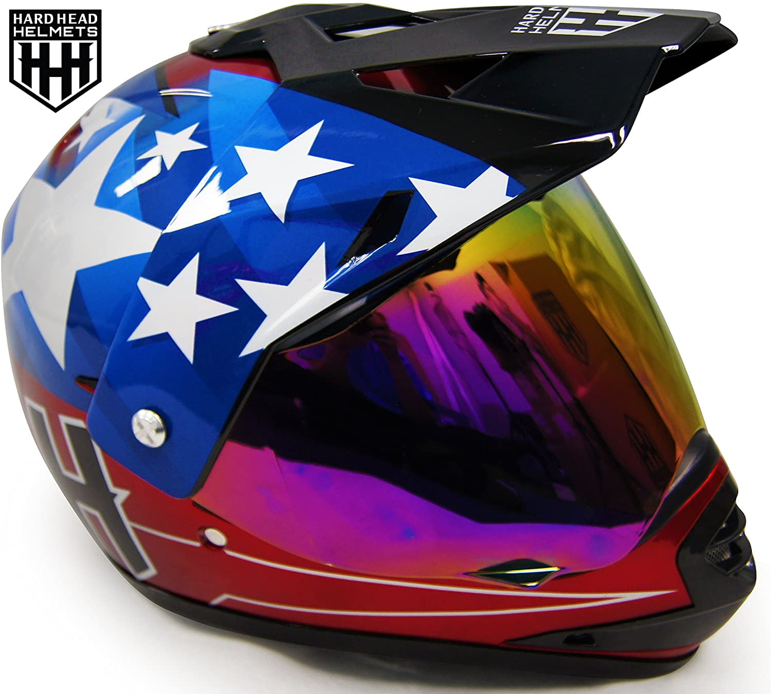 HHH DOT Youth Helmet for Dirtbike ATV Motocross MX Offroad Motorcyle Helmet with VISOR RED Walmart