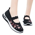 thumbnail image 6 of Orthopedic Shoes for Women Floral Embroidered Breathable Casual Walking Sneakers, 6 of 7