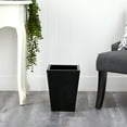 thumbnail image 3 of Nearly Natural 13" Classic Square Metal Planter, Black, 3 of 3
