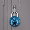 thumbnail image 2 of Master Lock Padlock 1530DCM Combination Dial with Aluminum Cover, 1-7/8in (48mm) Wide, Assorted Colors, 2 of 8