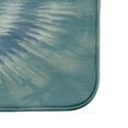 thumbnail image 3 of Simply Daisy 24" x 17" Plush Microfiber Teal Shibori Burst Bath Mat, 3 of 3