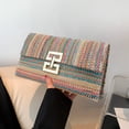 thumbnail image 3 of Mightlink Women Clutch Bag Envelope Shape Bohemian Style Foldable Double-layer Straw Braided Handbag for Summer Beach Vacation, 3 of 6