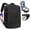 Black, variant on Travel Backpack for Men, College Bookbag, Flight Approved Carry on Backpack Fits 15.6" Laptop, Black