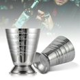 thumbnail image 1 of 75ml Stainless Steel Measure Cup Jigger Shot Drink Spirit Mixed Cocktail Beaker For Bar Party, 1 of 5