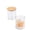 2PCS #011, variant on 2 Pack Qtip Holder Dispenser - Apothecary Jars with Lids, Cotton Ball Pad Swab Round Holder, Bamboo Bathroom Accessories, Bathroom Organizers Containers Jars Canisters with Lids