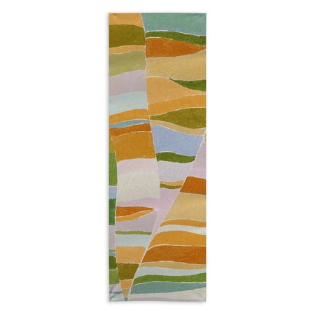 Society6 Alisa Galitsyna Colorful Flow 24" x 70" Yoga Mat Towel Society6