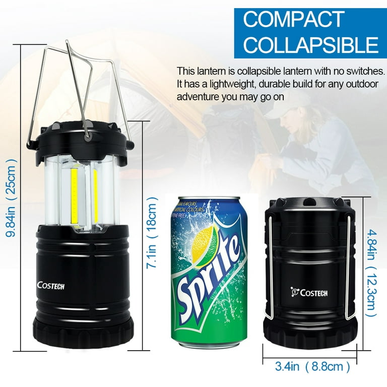 Xtreme Bright Camping Lantern - Fully Collapsible with 7 LED Lights, Weighs  only 6 Oz.