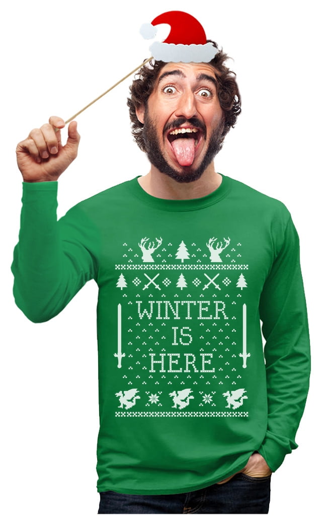 Mens This Is My Ugly Christmas Sweather Funny Holiday Xmas T shirt
