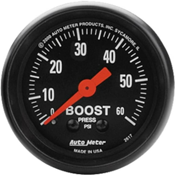 AUTO METER 2617 Z - Boost Pressure 0-60 Psi - 2.63 In.