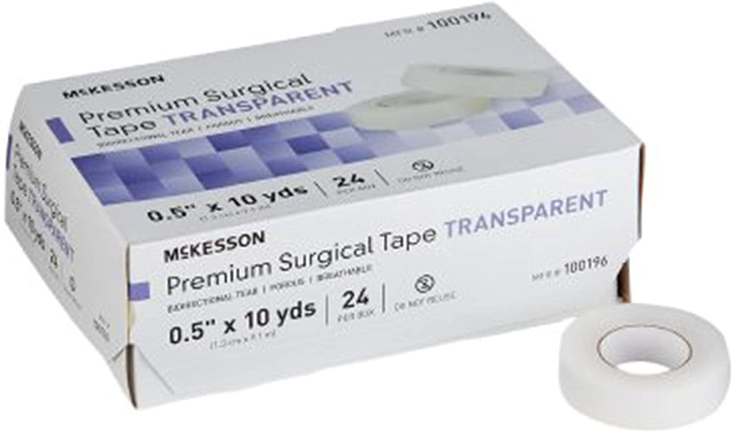 Medical Tapes. Case of 240 Surgical Tapes 1/2" x 10 yds. Nonsterile