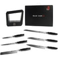 thumbnail image 5 of TUO Knife Set - Kitchen Knife Set with Wooden Block 7 pieces - G10 Full Tang Ergonomic Handle - BLACK HAWK S SERIES with Gift Box, 5 of 6