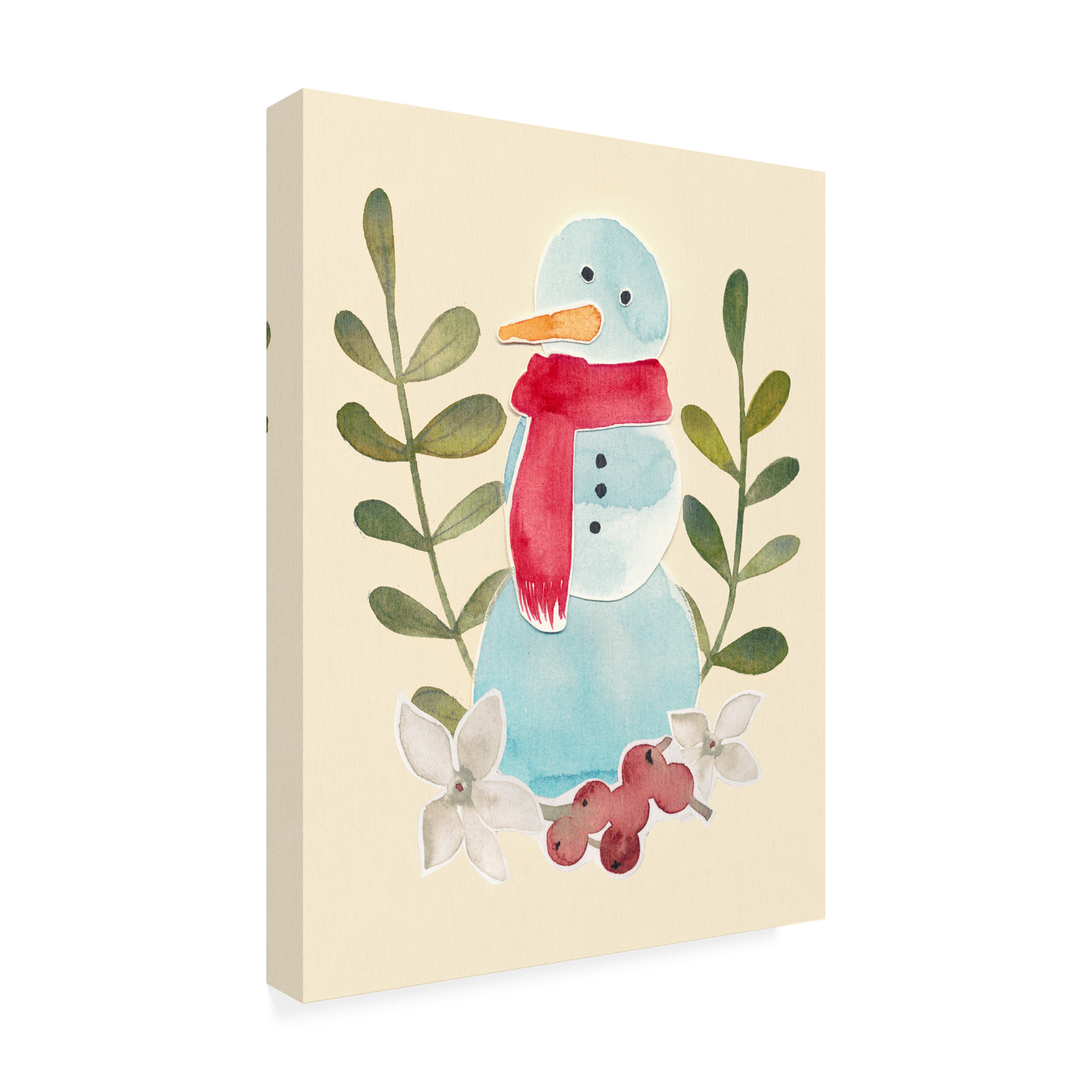 Trademark Fine Art 'Snowman Cut out I' Canvas Art by Grace Popp