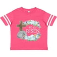 thumbnail image 3 of Inktastic Easter He Has Risen with Cross and Flowers Boys or Girls Toddler T-Shirt, 3 of 5