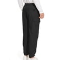 thumbnail image 5 of HAPIMO Men's Cotton Cargo Jogger Cuff Pants Summer Discount Casual Workout Sports Zipper Button Comfy Trousers for Boys Fashion Solid Sale Black XXL, 5 of 6