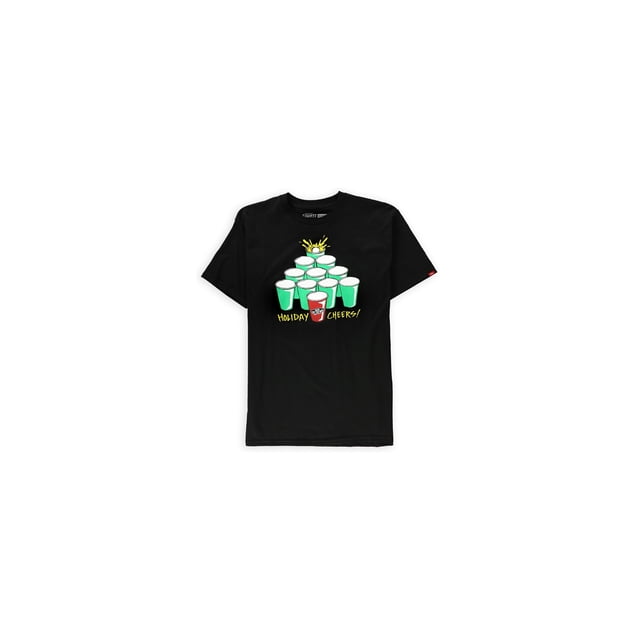Camiseta gráfica Vans Cheer Pong para hombre color negro pequeña