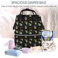 thumbnail image 4 of Wukai Bee Floral Mummy Backpac,&nbsp;Diaper Bag Purse Breast Pump Bag Purse Diaper Bag for swim,gym,workout,large capacity backpack, 4 of 5