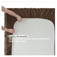 thumbnail image 5 of KriKac Queen Sheet Set - 4 Piece Bed Sheets for Queen Size Bed, Deep Pocket, Hotel Luxury, Extra Soft, Breathable and Cooling, Chocolate Brown Queen Size Sheets, 5 of 9