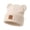 Beige, variant on Boys Girls Bear Ear Beanie Hat Cute Soft Ribbed Knit Winter Cap with Folded Cuff Stretchy Warm Skull Hat 0-36 Months