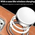 thumbnail image 3 of Decase for Apple iPhone 15,iPhone 15 Magnetic Case with Invisible Ring Stand,Premium Luxury Leather Phone Cover Compatible with Mag-Safe for iPhone 15,Brown, 3 of 6