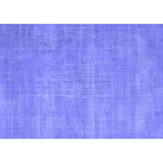 Ahgly Company Machine Washable Indoor Rectangle Abstract Blue Contemporary Area Rugs, 2' x 5'