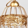 thumbnail image 2 of Factory Direct Craft Gold Gilded Garden Birdcage Set, Set of 2, Metal Decorative Birdcages, 2 of 5