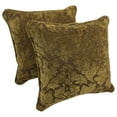 thumbnail image 2 of 18-inch Double-corded Patterned Jacquard Chenille Square Throw Pillows with Inserts (Set of 2) 9810-CD-S2-JCH-CO-04, 2 of 2